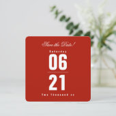 Patriottische viering |Sla de datum op (Staand voorkant)