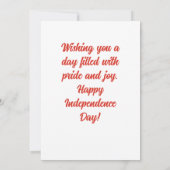 Patriottische Viering van 4 juli Kaart (Achterkant)