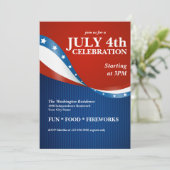 Patriottische viering van de partij van juli kaart (Staand voorkant)