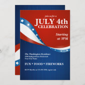 Patriottische viering van de partij van juli kaart (Voorkant / Achterkant)