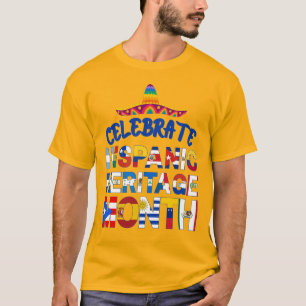 Patriottische viering van de vlaggen van de SPAANS T-shirt