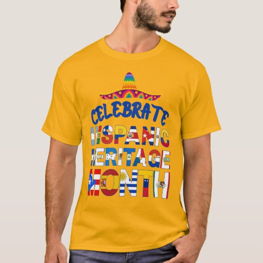 Patriottische viering van de vlaggen van de SPAANS T-shirt (Voorkant)