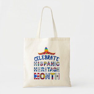 Patriottische viering van de vlaggen van de SPAANS Tote Bag