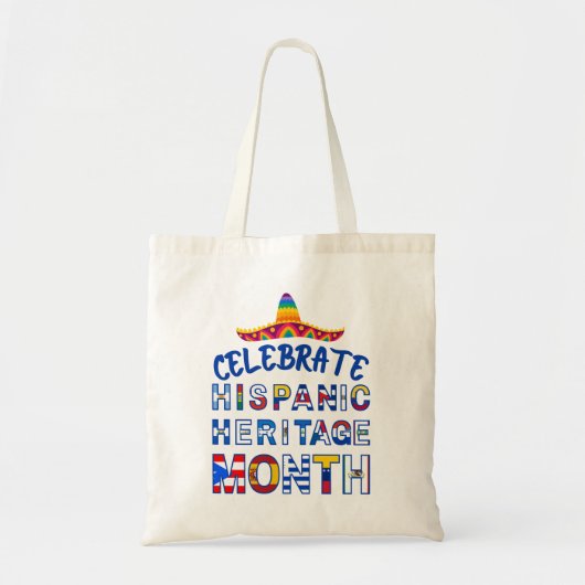 Patriottische viering van de vlaggen van de SPAANS Tote Bag (Voorkant)