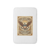 Patriottische vintage Amerikaanse zeearend verslet Badmat (Voorkant Verticaal)
