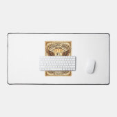 Patriottische vintage Amerikaanse zeearend verslet Bureaumat (Keyboard & Muis)