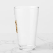 Patriottische vintage Amerikaanse zeearend verslet Glas (Links)