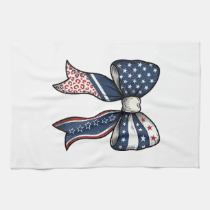 Patriottische Vintage Gegraveerde Boog Vector Desi Theedoek