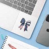 Patriottische Vintage Gegraveerde Boog Vector Ontw Sticker (Laptop met iPhone)