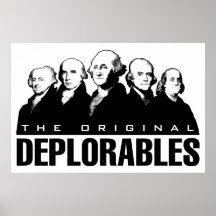 Patriottische Vintage Poster - Founding Fathers