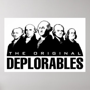Patriottische Vintage Poster - Founding Fathers