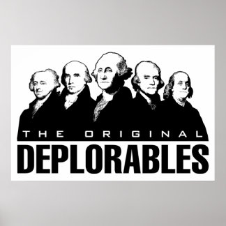 Patriottische Vintage Poster - Founding Fathers
