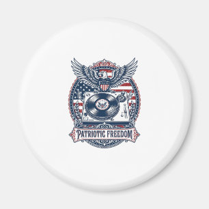 Patriottische Vinyl Collector Vector Graphic T-shi Magneet