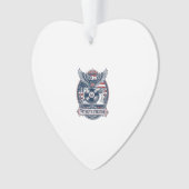 Patriottische Vinyl Collector Vector Graphic T-shi Ornament (voorkant)