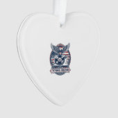Patriottische Vinyl Collector Vector Graphic T-shi Ornament (voorkant)