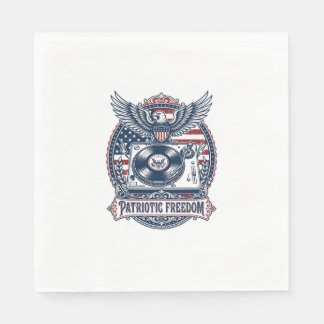 Patriottische Vinyl Collector Vector Graphic T-shi Servet