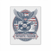 Patriottische Vinyl Collector Vector Graphic T-shi Sticker (Voorkant)