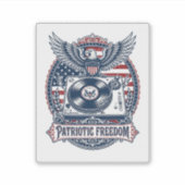 Patriottische Vinyl Collector Vector Graphic T-shi Sticker (Voorkant)