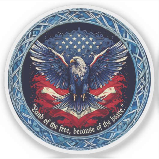 Patriottische vinyl sticker op maat (Voorkant)