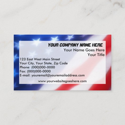 Patriottische Visitekaartjes (Voorkant)