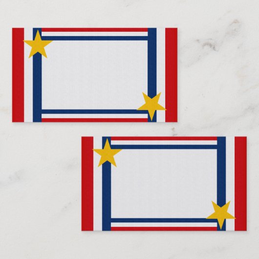 Patriottische  Visitekaartjes (Voorkant / Achterkant)