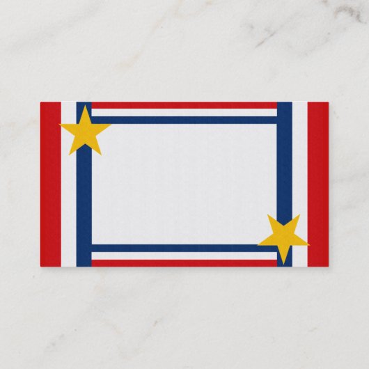 Patriottische  Visitekaartjes (Achterkant)