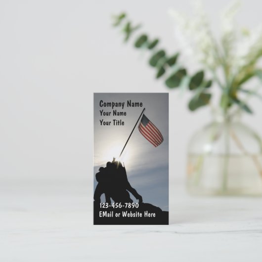 Patriottische Visitekaartjes (Staand voorkant)