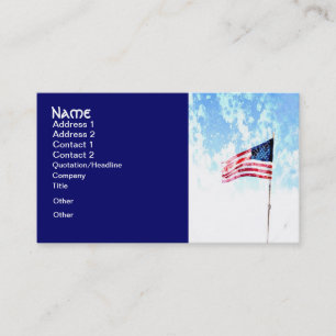patriottische visitekaartjes Amerikaanse vlag kuns