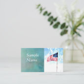patriottische visitekaartjes Amerikaanse vlagkunst (Staand voorkant)