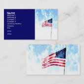 patriottische visitekaartjes Amerikaanse vlagkunst (Voorkant / Achterkant)