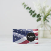 Patriottische Visitekaartjes van elektriciens (Staand voorkant)