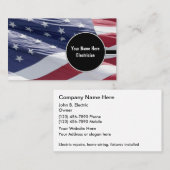 Patriottische Visitekaartjes van elektriciens (Voorkant / Achterkant)