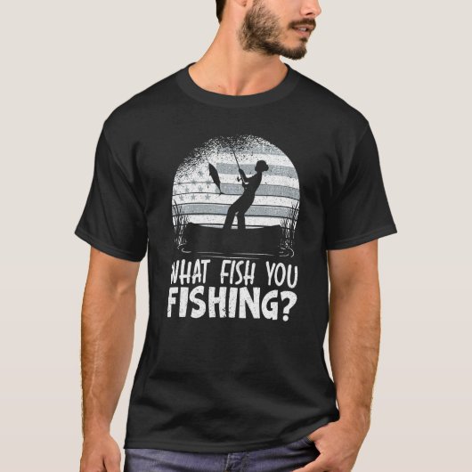 Patriottische Vissende Visser Boot T-shirt (Voorkant)