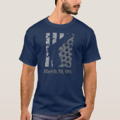 Patriottische vlag 1911 grijs ontwerp t-shirt (Voorkant)