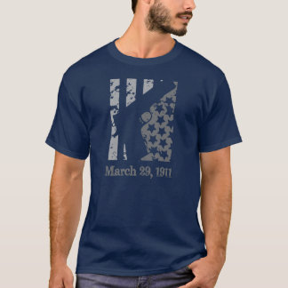 Patriottische vlag 1911 grijs ontwerp t-shirt