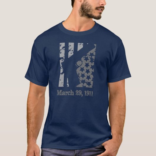 Patriottische vlag 1911 grijs ontwerp t-shirt (Voorkant)