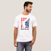 Patriottische vlag 1911 t-shirt (Voorkant volledig)