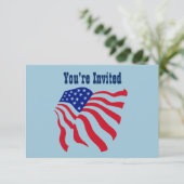 Patriottische Vlag 4 juli Partij Kaart (Staand voorkant)