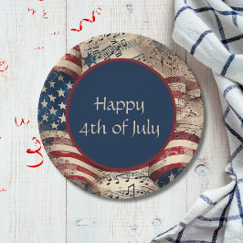 Patriottische Vlag 4 juli Party BBQ Papieren Bordje