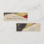 Patriottische Vlag Afstuderen Naam Invoegen Contactkaartje (Voorkant / Achterkant)