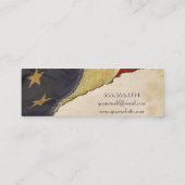 Patriottische Vlag Afstuderen Naam Invoegen Contactkaartje (Achterkant)