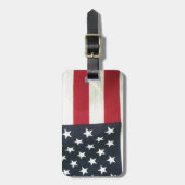 Patriottische vlag bagagelabel (Voorkant verticaal)