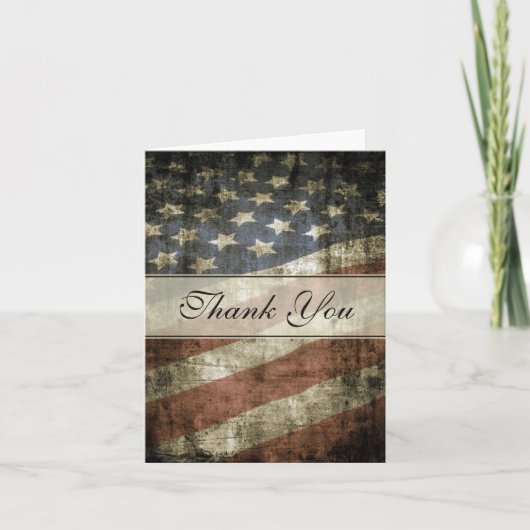 Patriottische vlag bedankkaart (Voorkant)