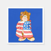 Patriottische vlag Beer Servetten (Voorkant)