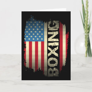 Patriottische Vlag Boksen Kickboksen Kickbokser Gy Kaart