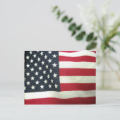 Patriottische vlag briefkaart (Staand voorkant)