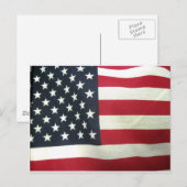 Patriottische vlag briefkaart (Voorkant / Achterkant)