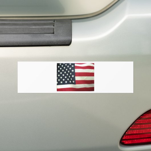 Patriottische vlag bumpersticker (Op auto)