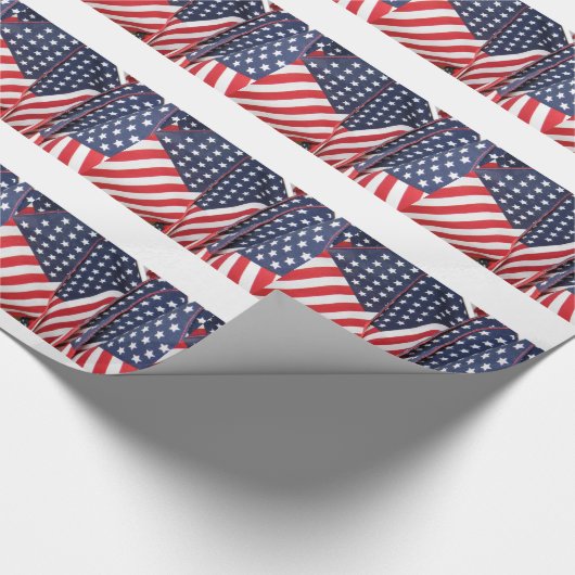 Patriottische vlag cadeaupapier (Hoek)