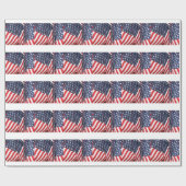 Patriottische vlag cadeaupapier (Vlak)